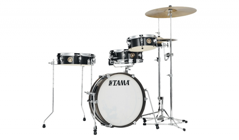Tama Club-JAM Pancake 4-Piece Shell Set (Hairline Black) LJK48P-HBK